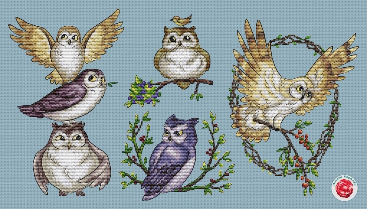 Owl Tales Cross Stitch Pattern фото 1