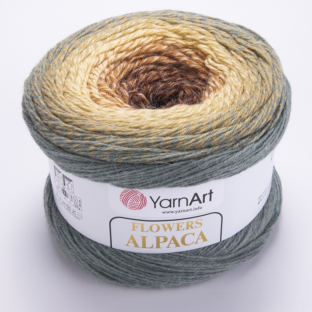 YarnArt Flowers Alpaca, 20% Alpaca, 80% Acrylic, 2 Skein Value Pack, 500g фото 17