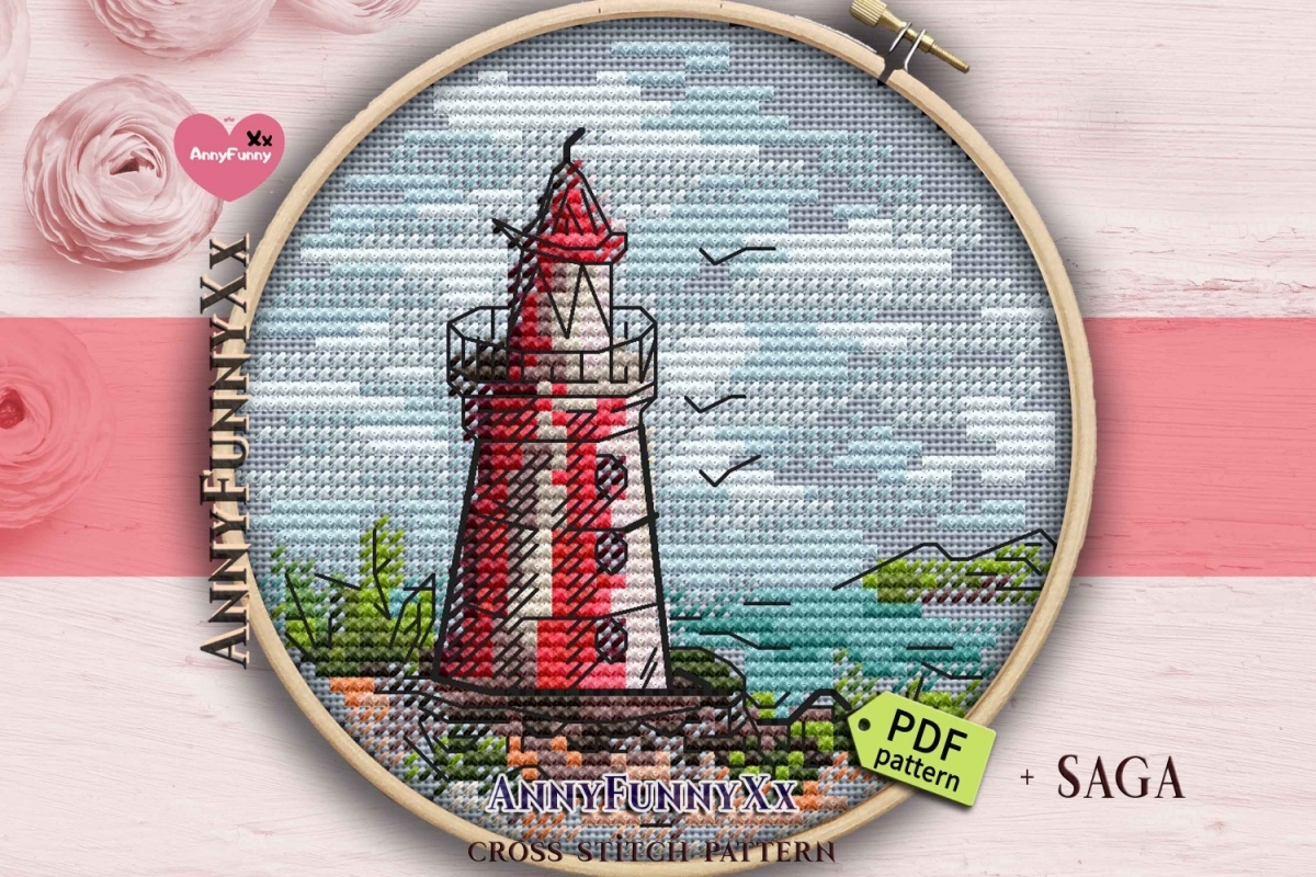 Small Lighthouse 13 Cross Stitch Pattern фото 1