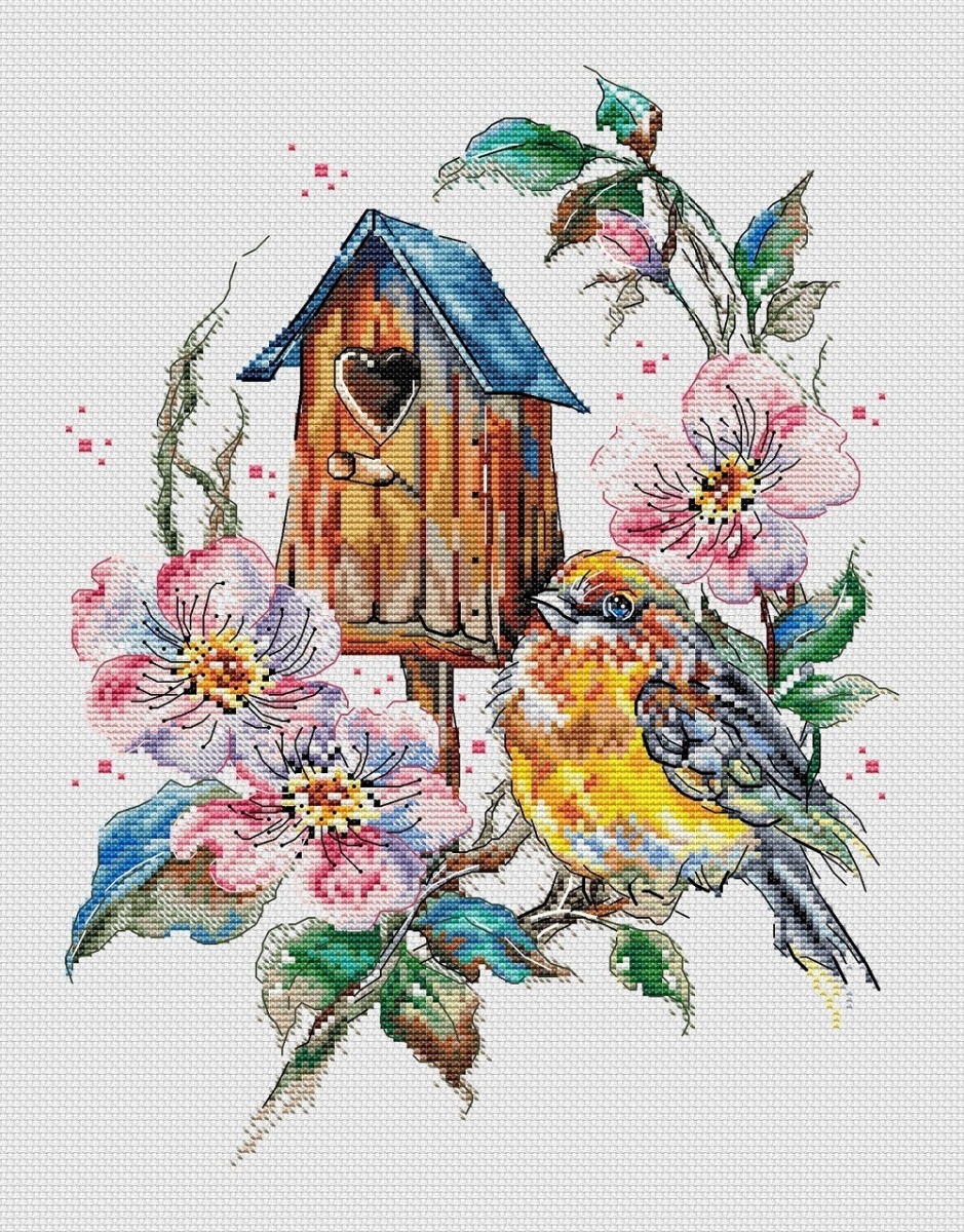 Feathered Miracle Cross Stitch Pattern фото 1