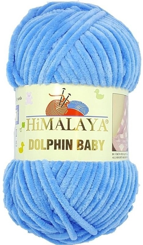  5 Skein (Pack) Himalaya Dolphin Baby Chenille Yarn, 100%  Polyester, Each Skein 100 gr (3.5 oz), 120 m (131 yd), 6 : Super Bulky,  Cream - 80333