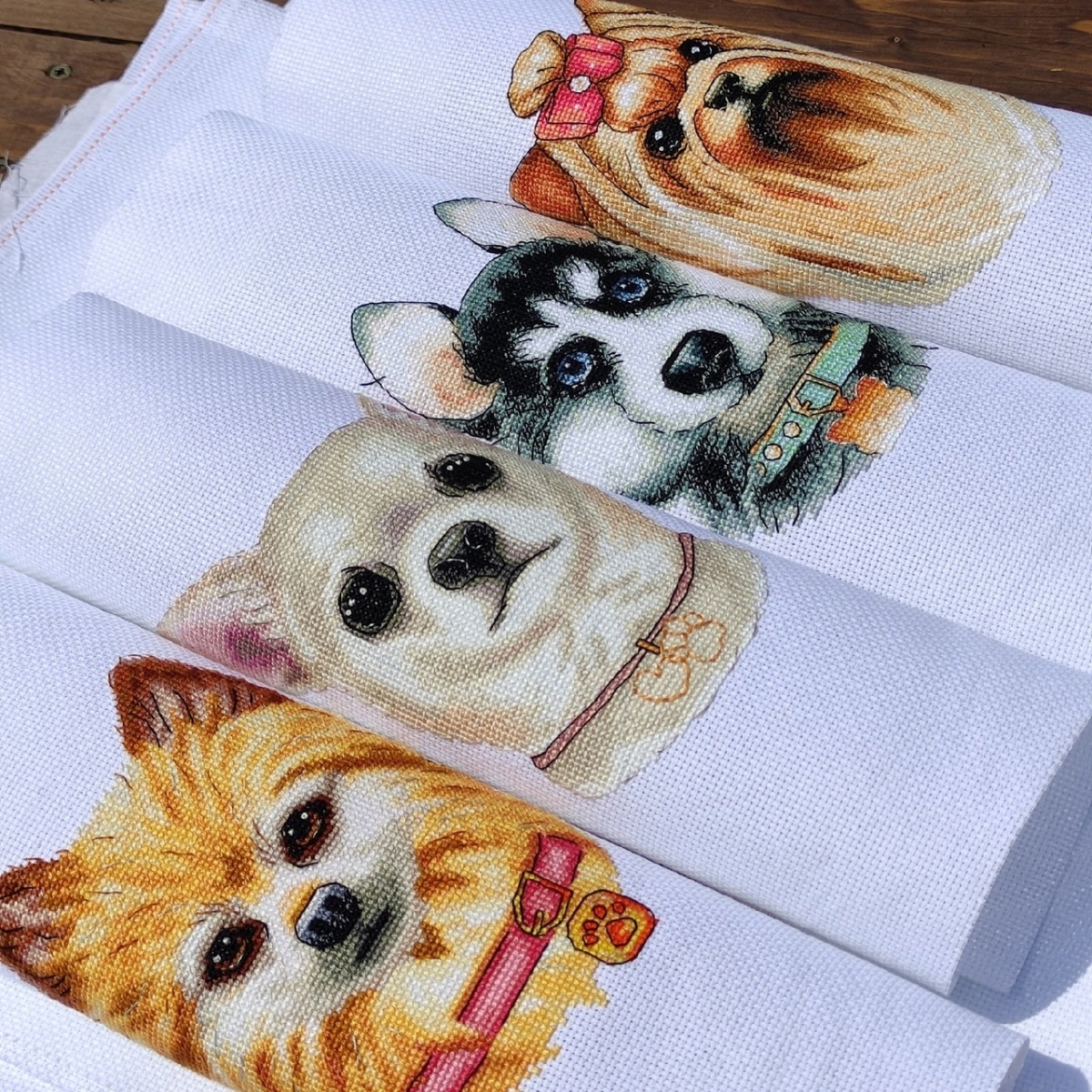 Cute Husky Cross Stitch Pattern фото 6