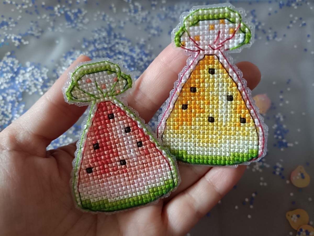 Watermelon Candy Cross Stitch Pattern фото 2