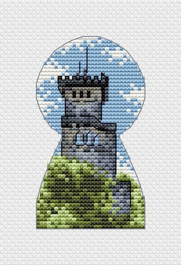 Ahun Tower. Sochi Cross Stitch Pattern фото 1
