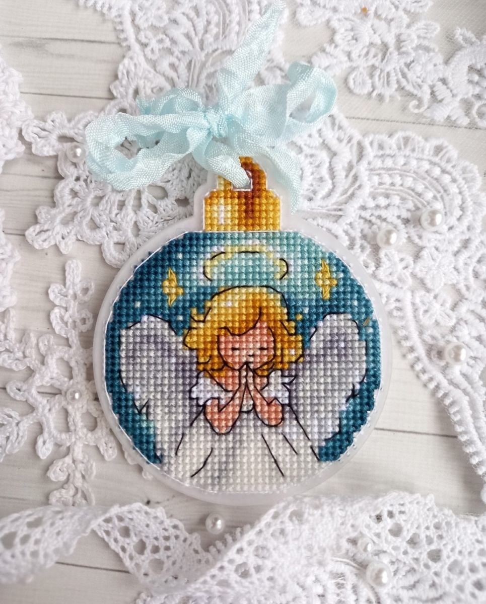 Christmas Bauble. Angel Cross Stitch Pattern фото 2