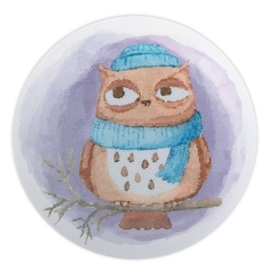 Magnetic Needle Minder №36 Owl in a Hat and Scarf фото 2