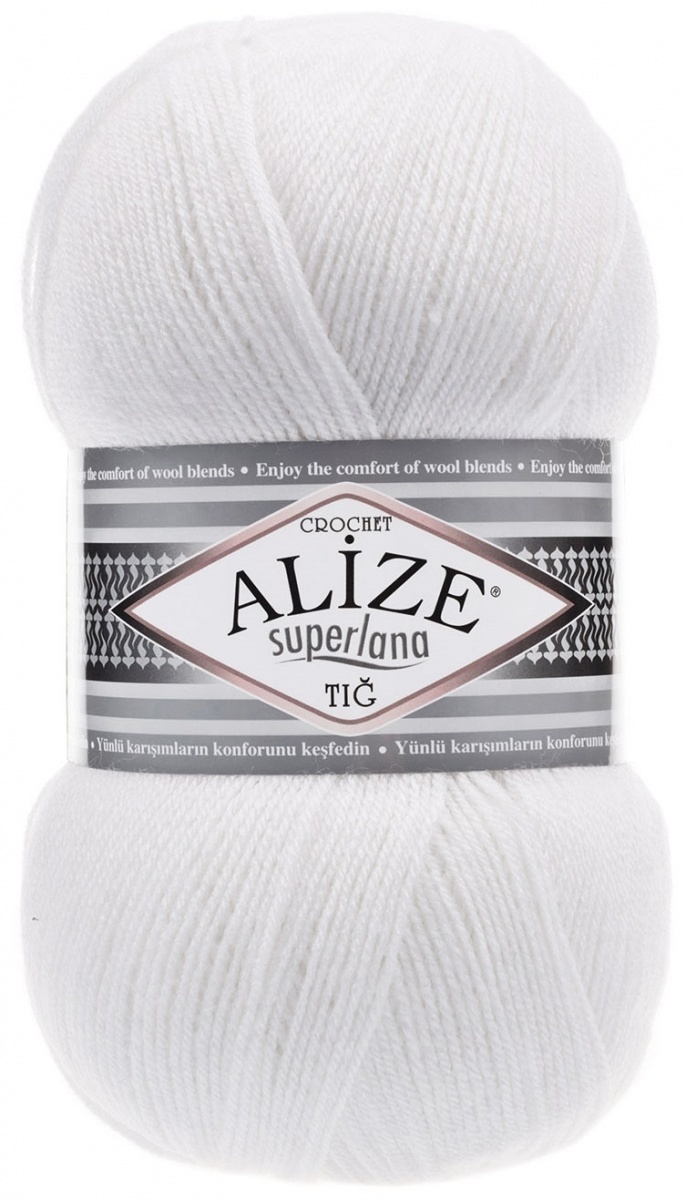 Alize Superlana Tig 25% Wool, 75% Acrylic, 5 Skein Value Pack, 500g фото 6