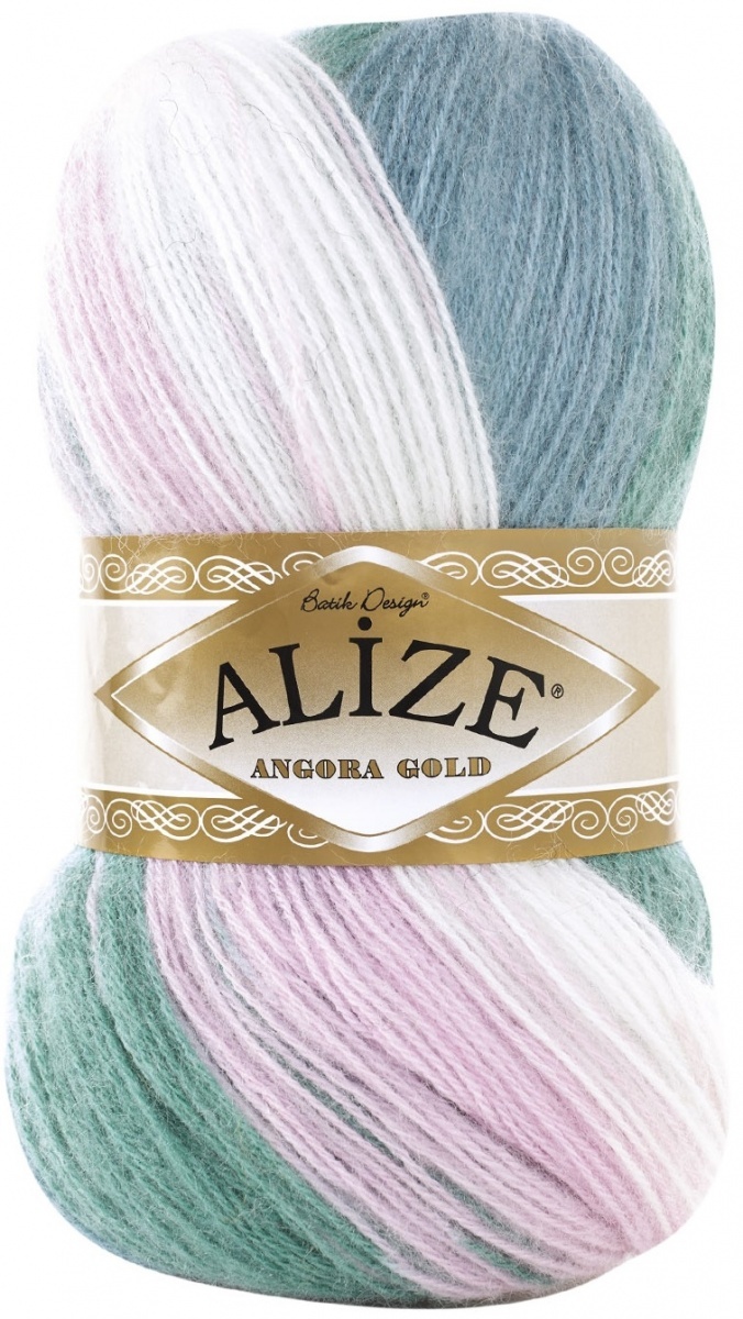 Alize Angora Gold Batik, 10% mohair, 10% wool, 80% acrylic 5 Skein Value Pack, 500g фото 7