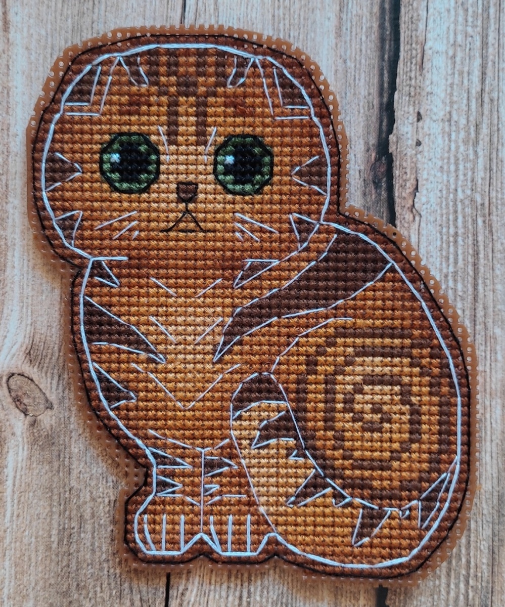 Gingerbread Scottish Fold Cross Stitch Pattern фото 2