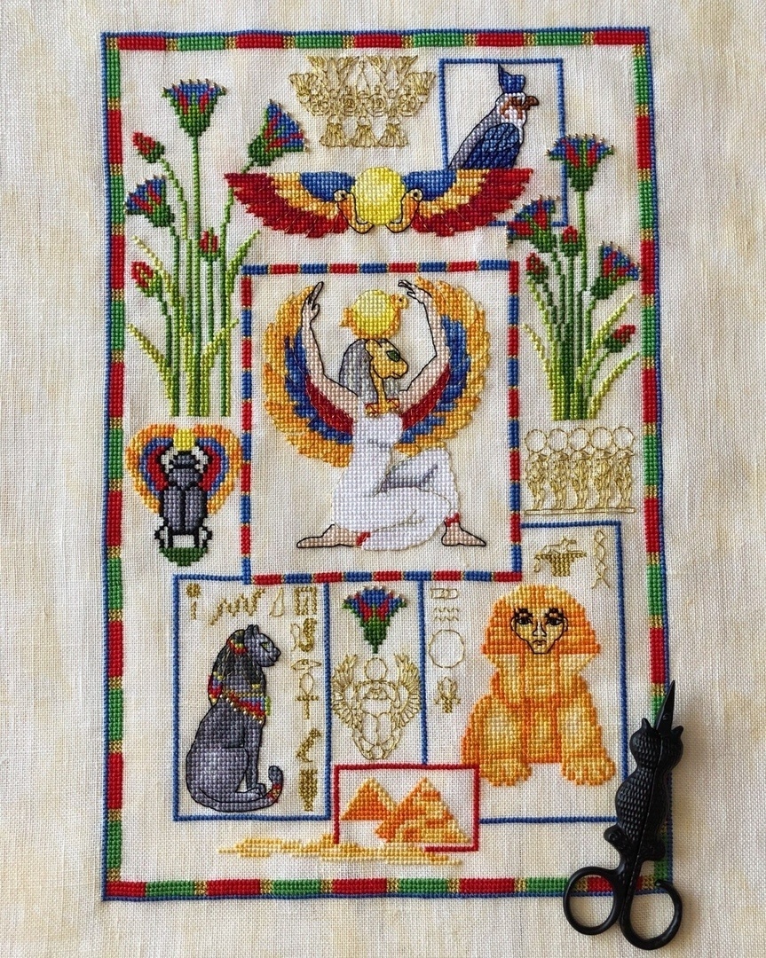 Egyptian Sampler Cross Stitch Pattern фото 3