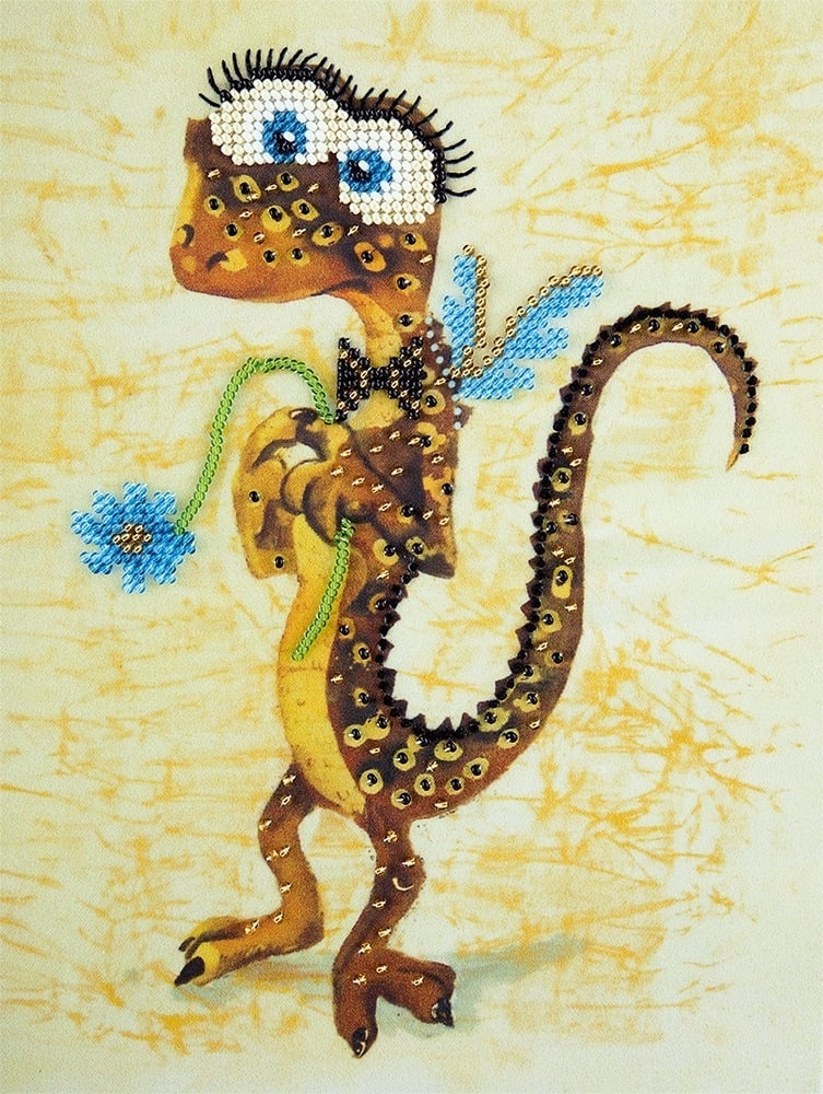 Kesha the Lizard Bead Embroidery Kit фото 1