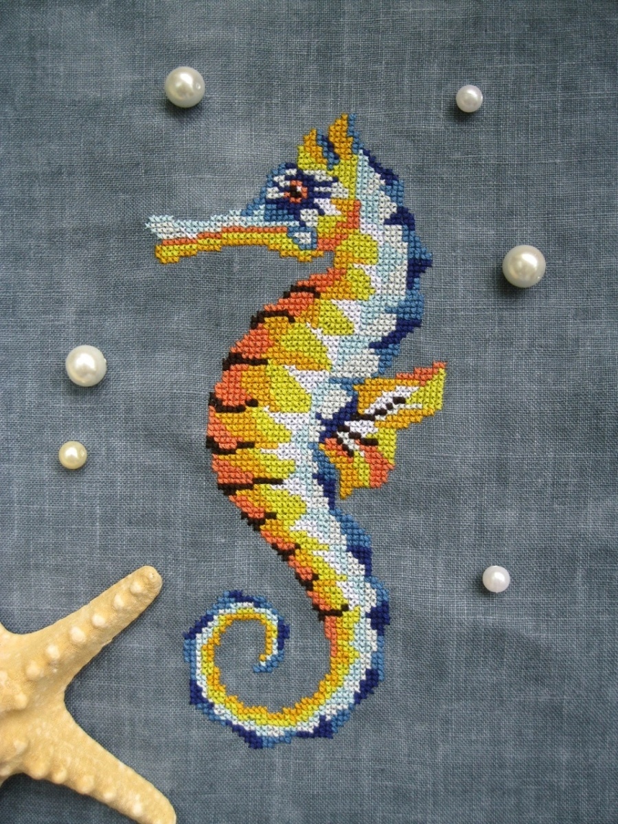 Seahorse Cross Stitch Chart фото 3