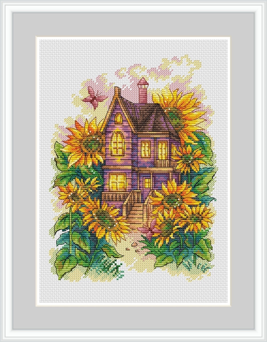 Sunny House Cross Stitch Chart фото 1