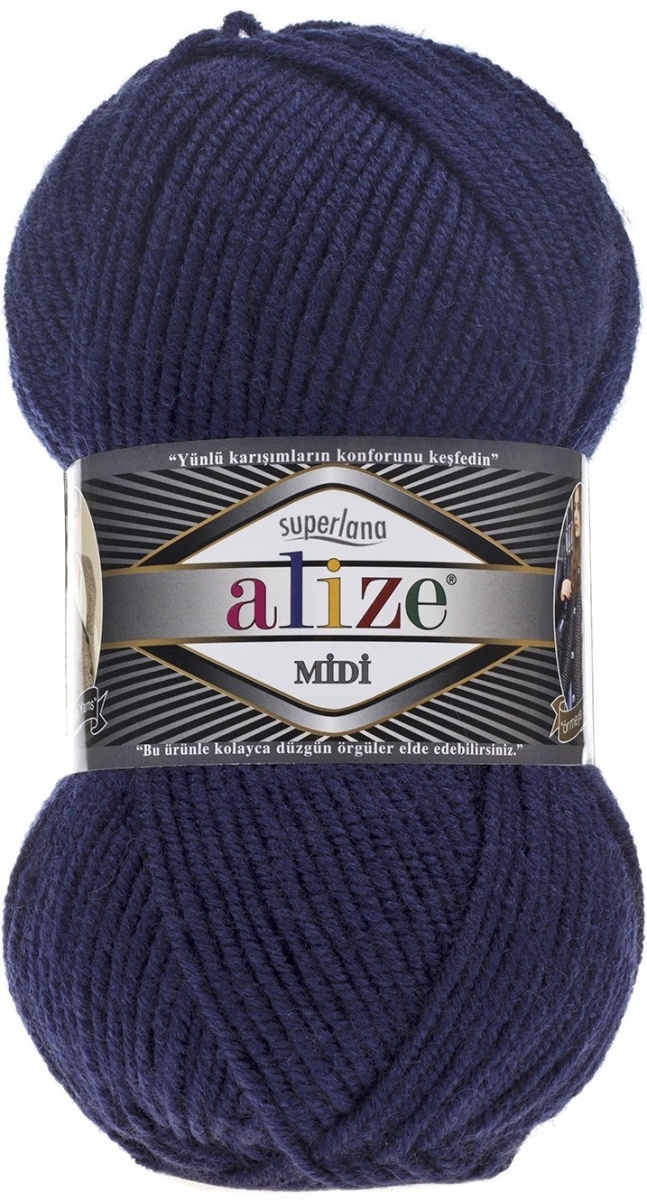 Alize Superlana Midi 25% Wool, 75% Acrylic, 5 Skein Value Pack, 500g фото 11