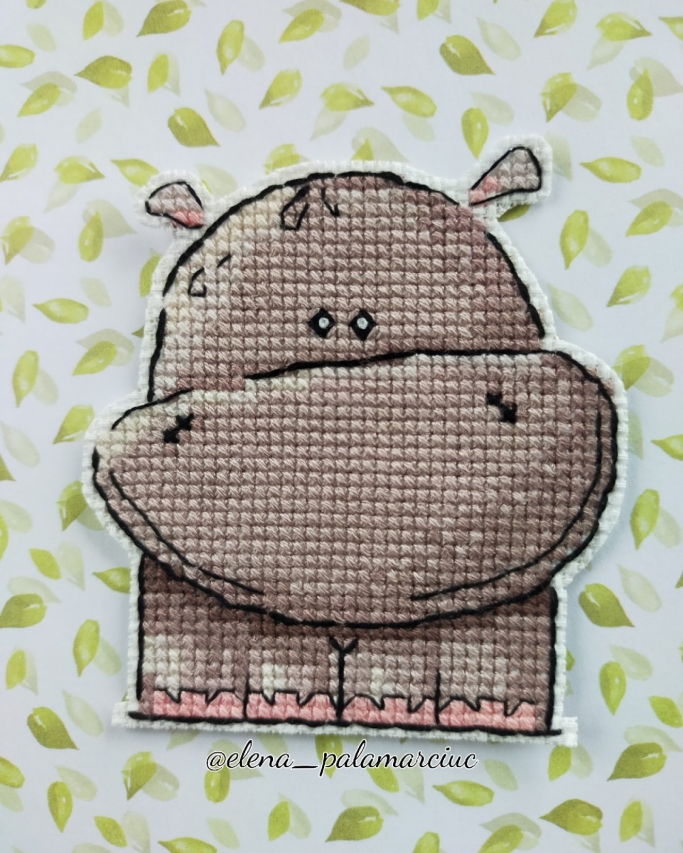 Hippopotamus Cross Stitch Pattern фото 9