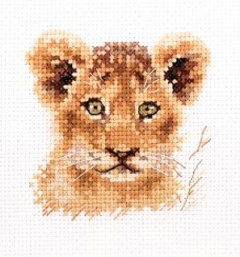 Animal Portraits. Lion Cub Cross Stitch Kit фото 1