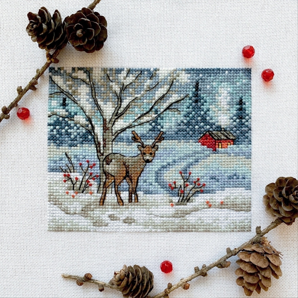 Wintering Cross Stitch Pattern фото 2