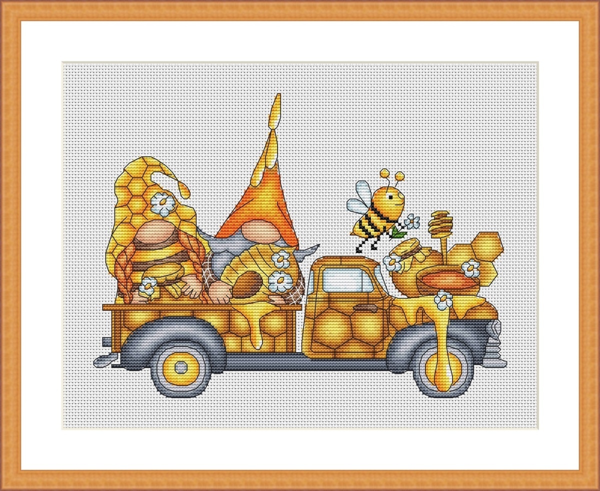Honey Truck Cross Stitch Pattern фото 2