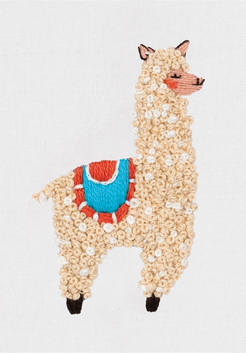Little Llama Embroidery Kit фото 1