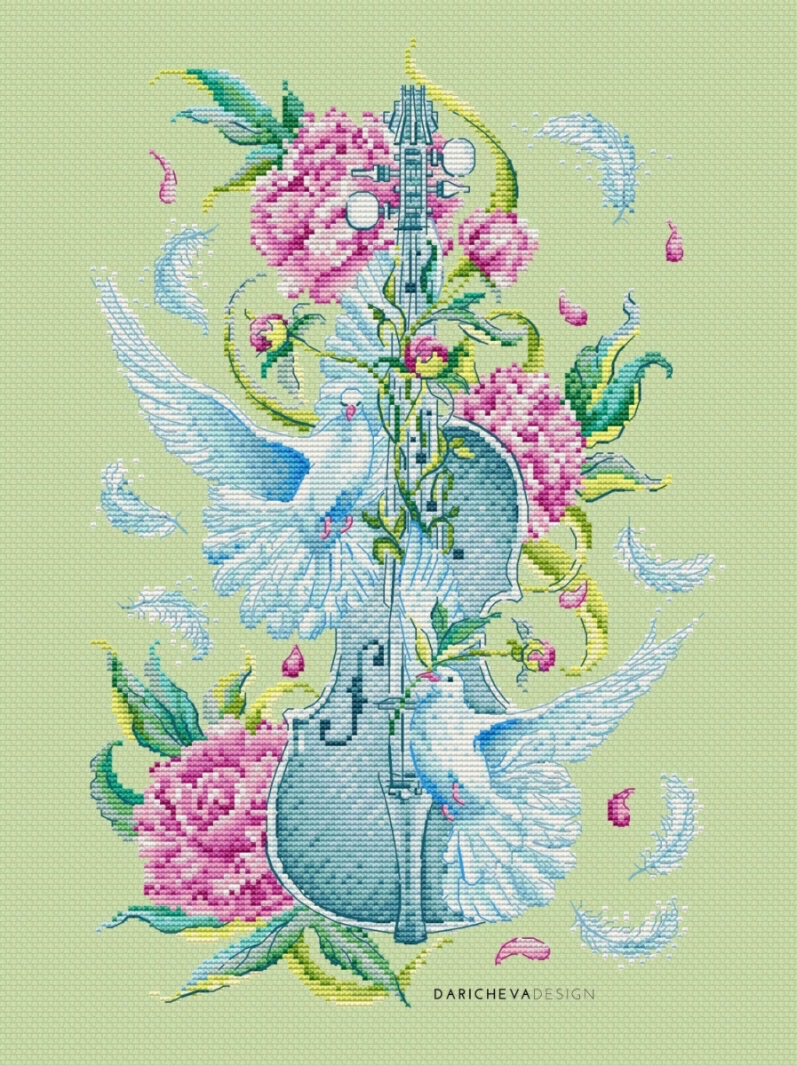 Music of Soul. Adagio Cross Stitch Pattern фото 3