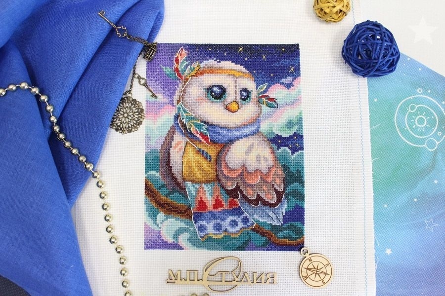 Buxom Owl Cross Stitch Kit фото 5