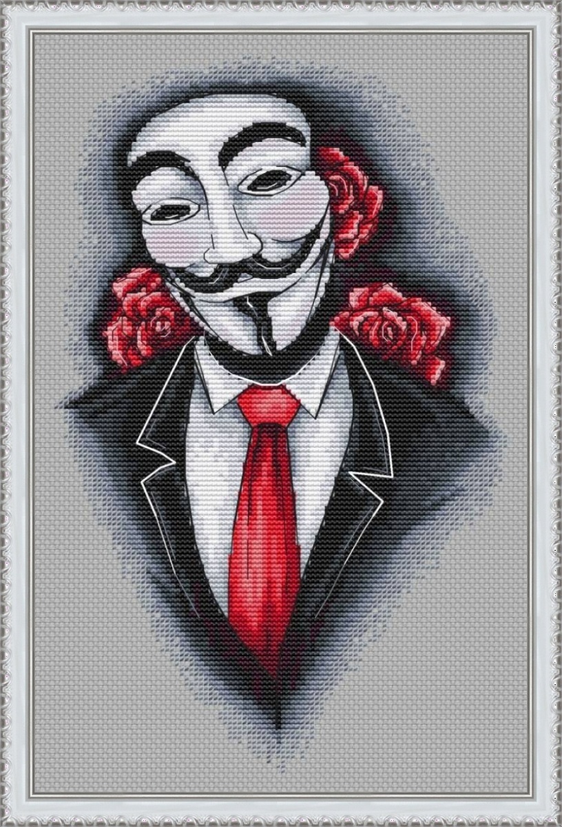 Anonymous Cross Stitch Pattern фото 1