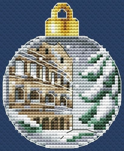 Christmas Bauble. Italy Cross Stitch Pattern фото 1
