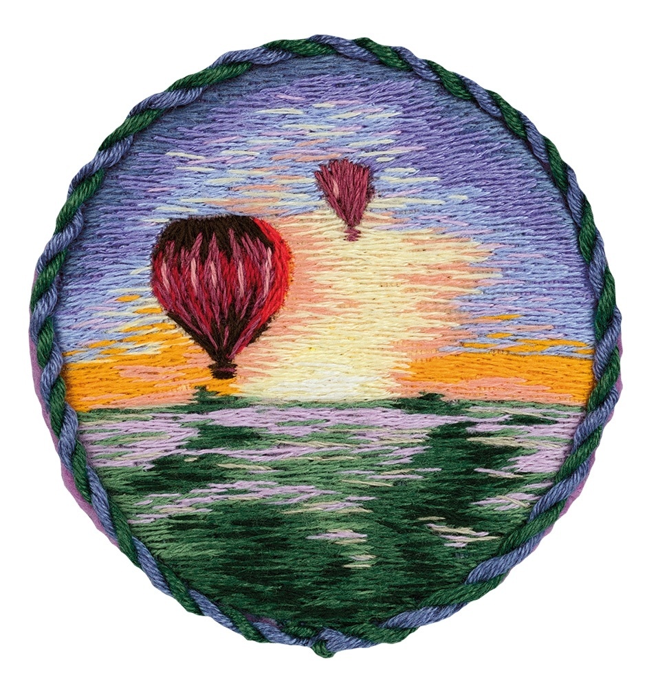 Air Balloons Brooch Embroidery Kit фото 1
