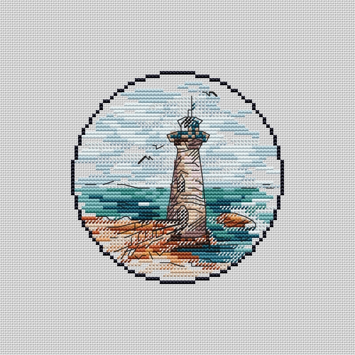 Small Lighthouse 10 Cross Stitch Pattern фото 3