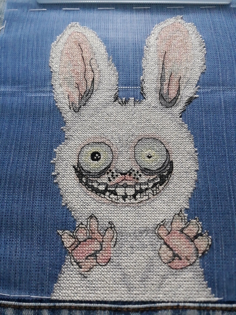 Crazy Rabbit Cross Stitch Pattern фото 7