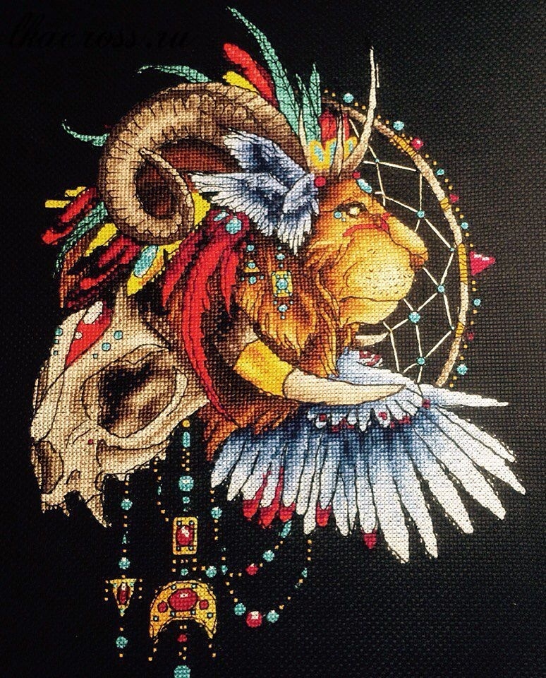 Dreamсatchers. Lion 1 Cross Stitch Pattern фото 3