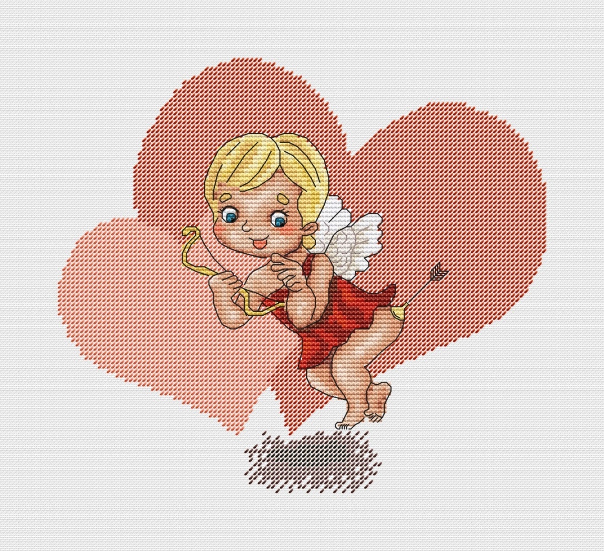 Cupid Archer Cross Stitch Pattern фото 1