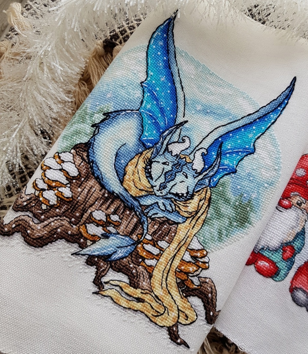 Winter Dragon Cross Stitch Pattern фото 8