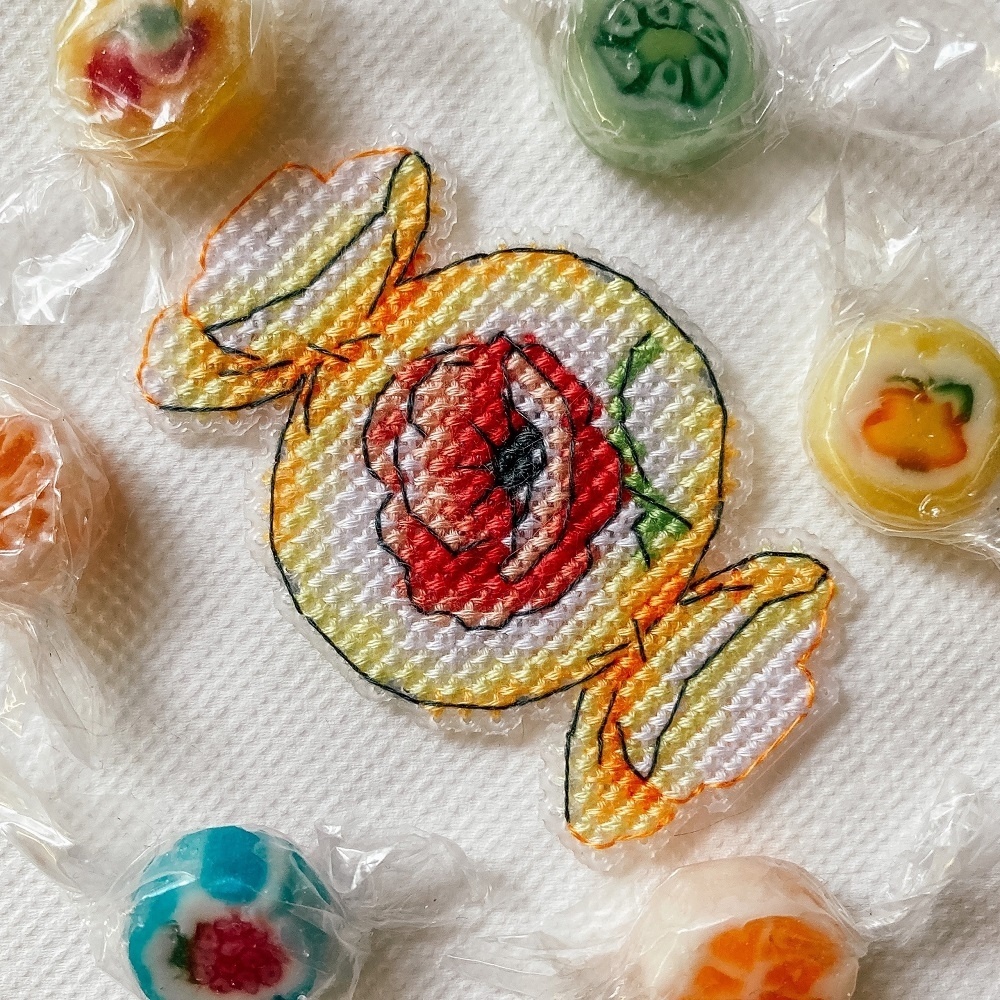 Sunflower Candy Cross Stitch Pattern фото 4