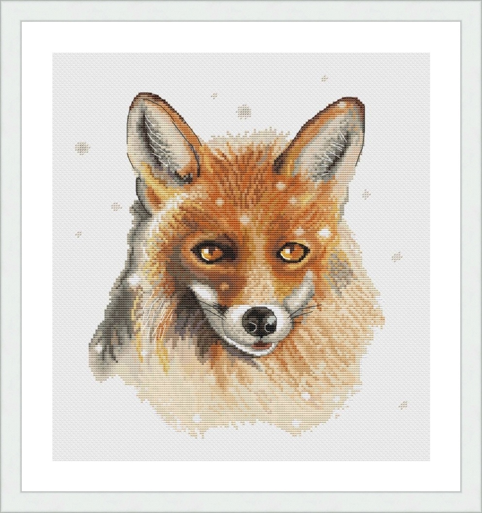 Snow Fox Cross Stitch Pattern фото 2