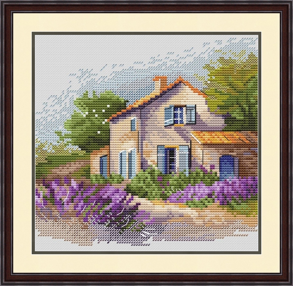 Provence House Cross Stitch Pattern фото 1