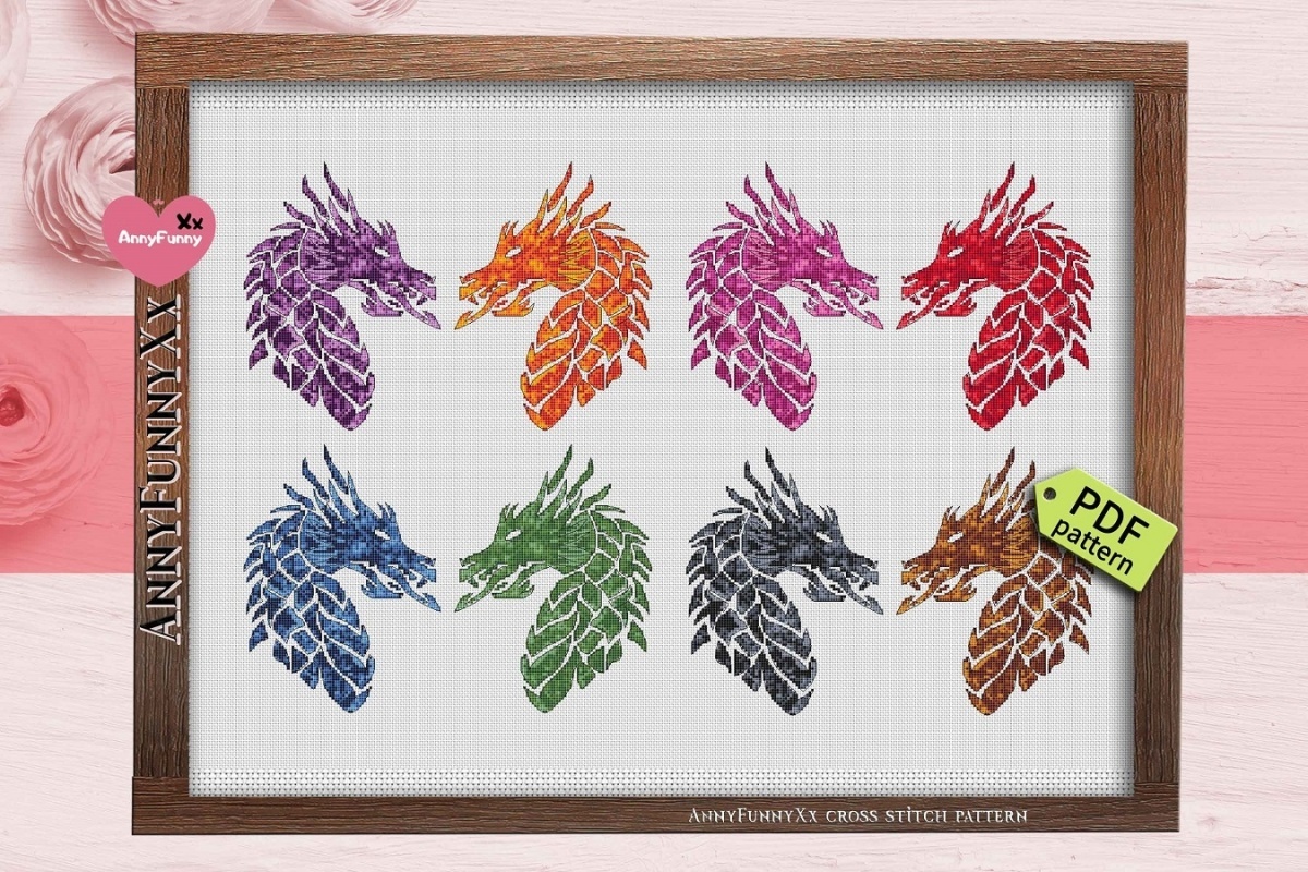 Dragons. Panels Cross Stitch Pattern фото 11