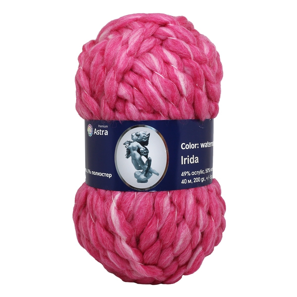 Astra Premium Iris, 50% wool, 49% acrylic, 1% polyester, 2 Skein Value Pack, 400g фото 13