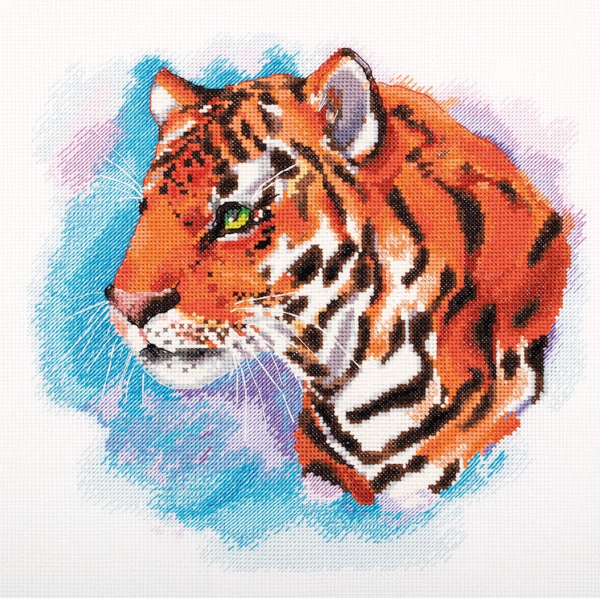 Watercolour Tiger Cross Stitch Kit фото 1