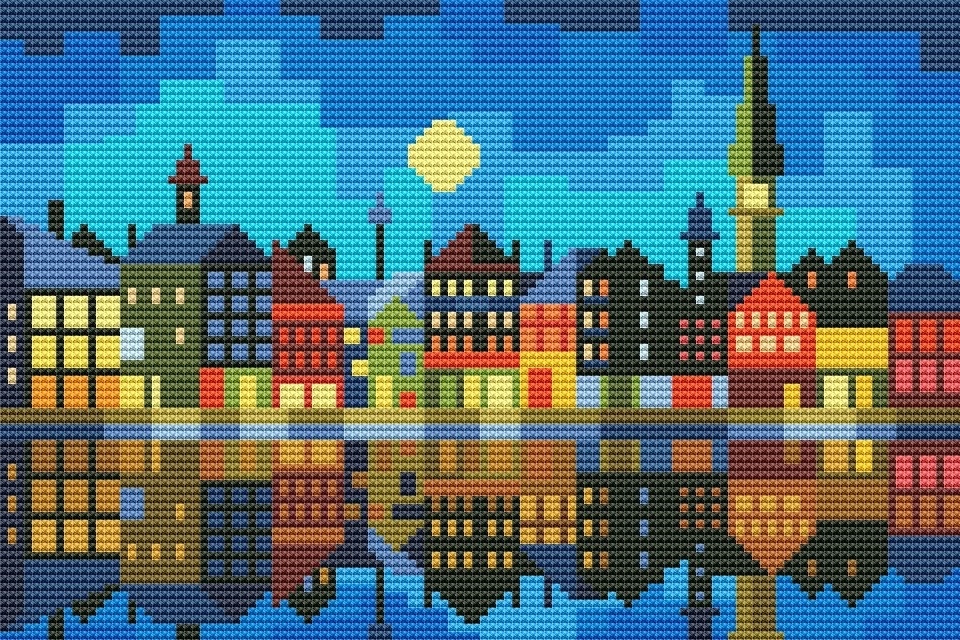 This City Cross Stitch Pattern фото 1