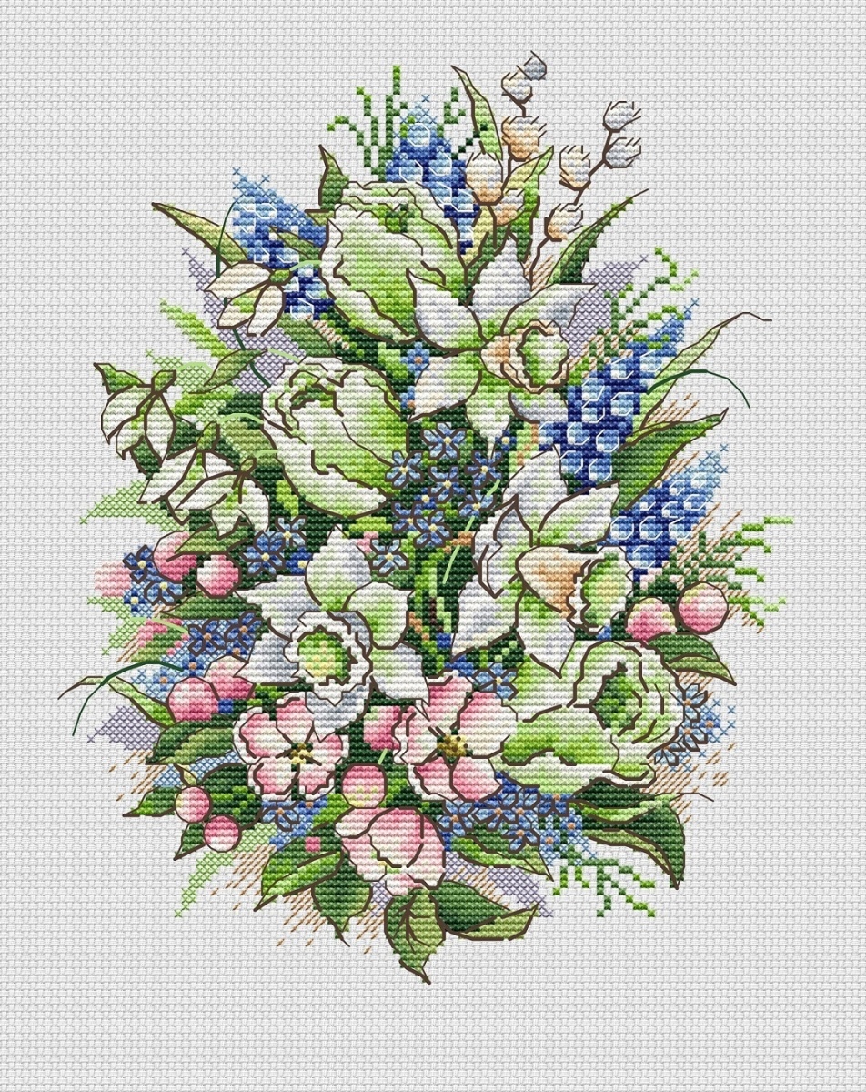 Spring Composition Cross Stitch Pattern фото 1