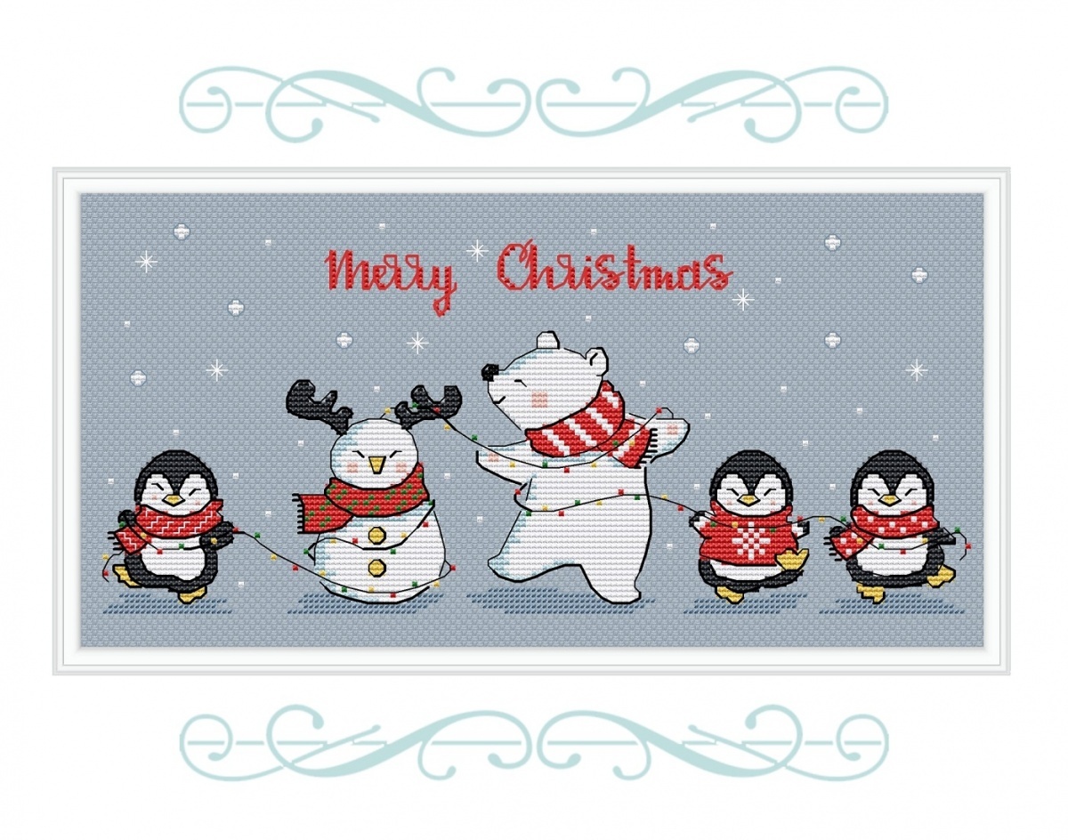 Have a Merry Christmas Cross Stitch Chart фото 2
