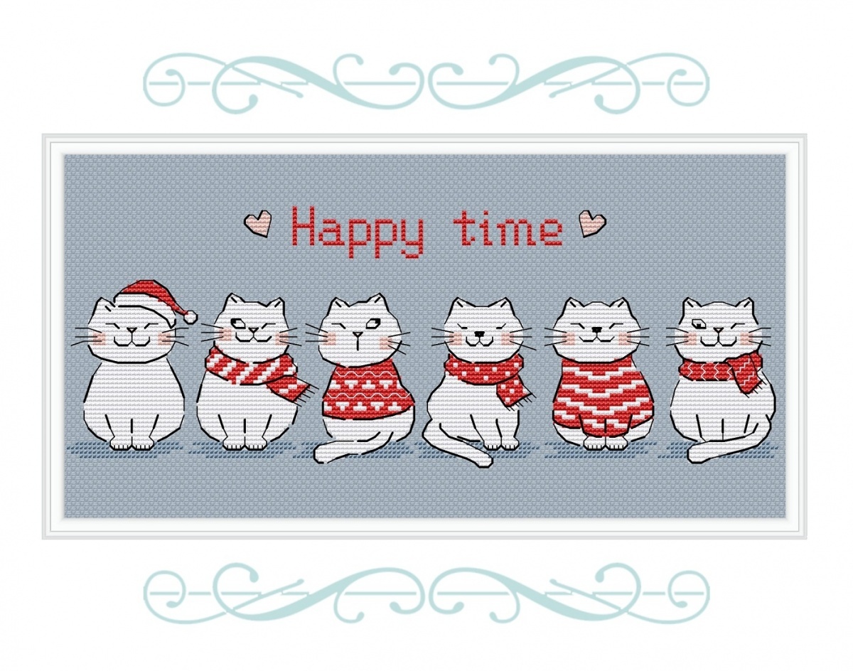Happy Time Cross Stitch Pattern фото 2