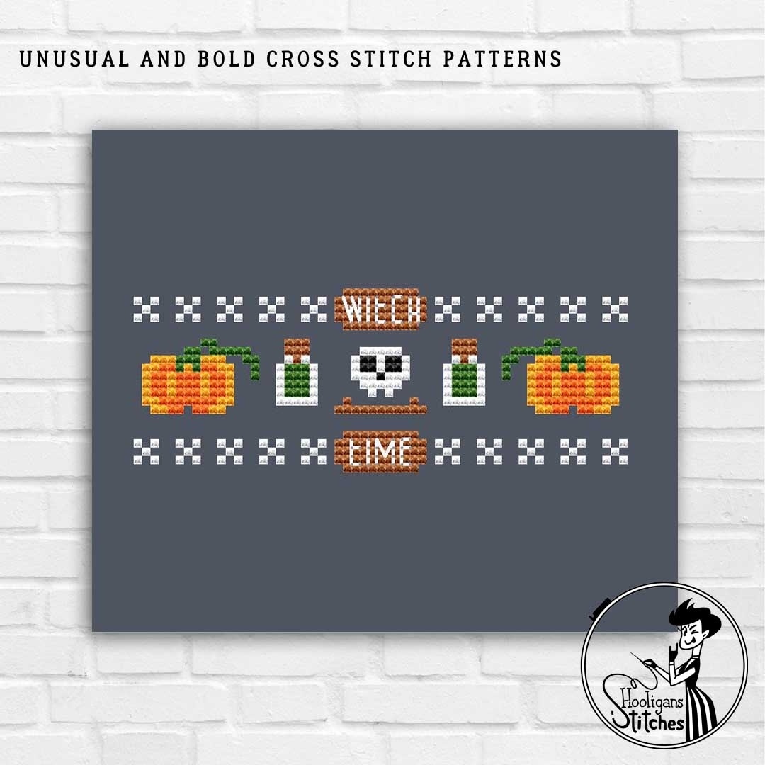 Witch Time Cross Stitch Pattern фото 7