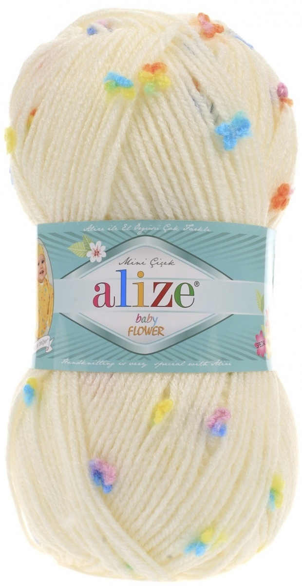 Alize Baby Flower, 94% Acrylic, 6% Polyamide 5 Skein Value Pack, 500g фото 5