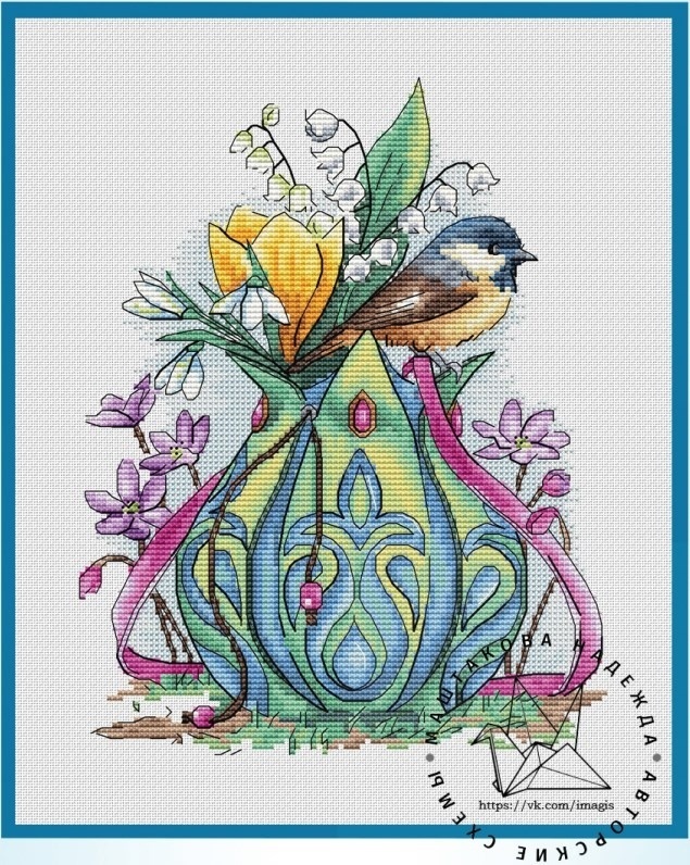 The Seasons. Spring Cross Stitch Pattern фото 1