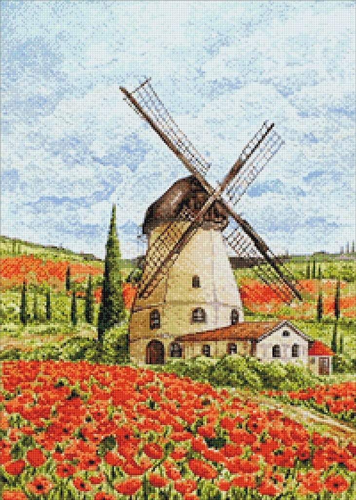 Windmill Diamond Painting Kit фото 2