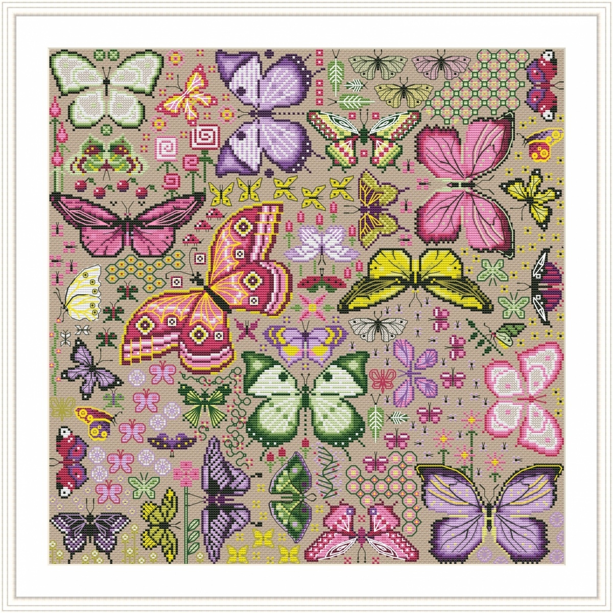 Butterflies. Midday Cross Stitch Pattern фото 6