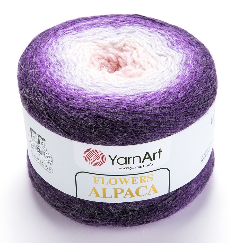 YarnArt Flowers Alpaca, 20% Alpaca, 80% Acrylic, 2 Skein Value Pack, 500g фото 28