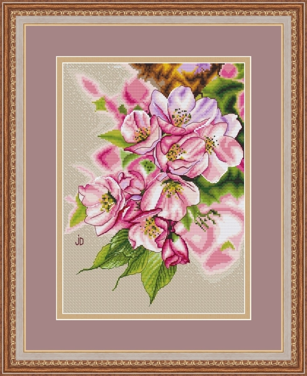 Sakura Blossom Cross Stitch Pattern фото 1